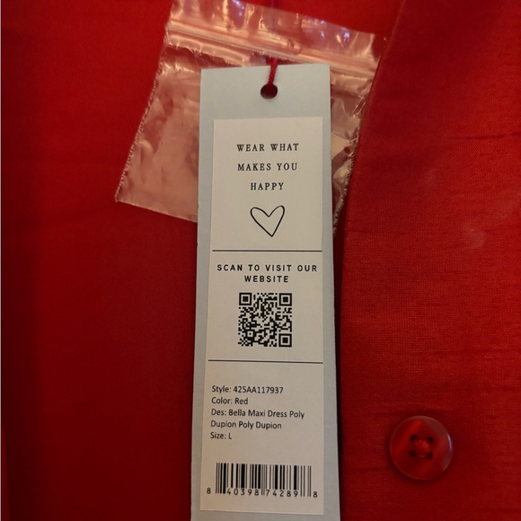 NWT Frances Valentine Bella Maxi Dress - size L - Picture 6 of 6